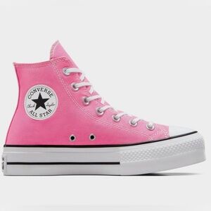 Converse Women’s Chuck Taylor All Star Lift Platform High Pink & White